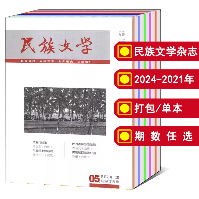 民族文学杂志2025/2024年可选