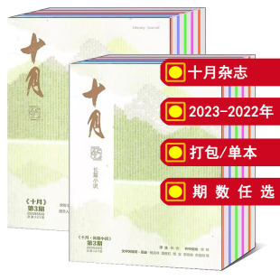 文学文摘欣赏阅读期刊 全年 打包 可选 长篇小说 原创版 2022年双月刊 12月 十月杂志2023 2024年