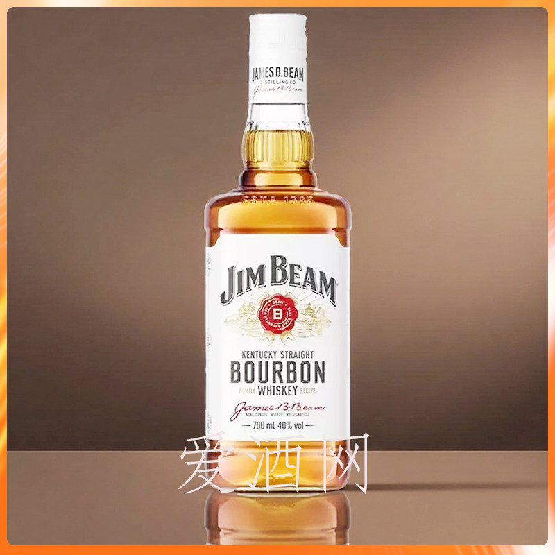 占边波本威士忌 金宾 Jim Beam 美国原装进口洋酒 可乐桶 白占边