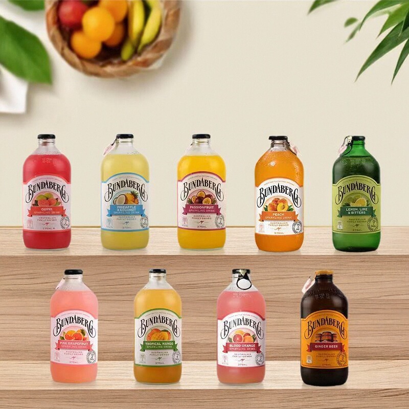 Bundaberg澳洲宾得宝姜汁汽水姜汁啤酒碳酸饮料干姜水375ml*24瓶