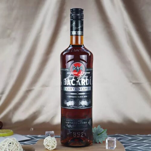 百加得黑朗姆酒 BACARDI BLACK RUM 鸡尾酒基酒烘焙 正品进口洋酒