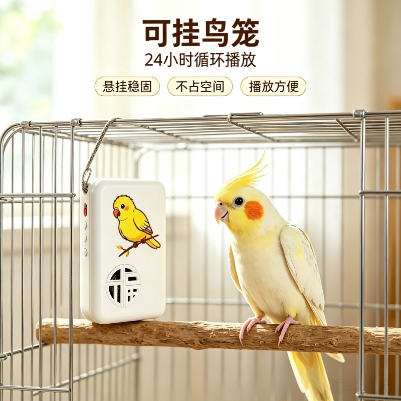 鹦鹉学说话循环复读训练器可调