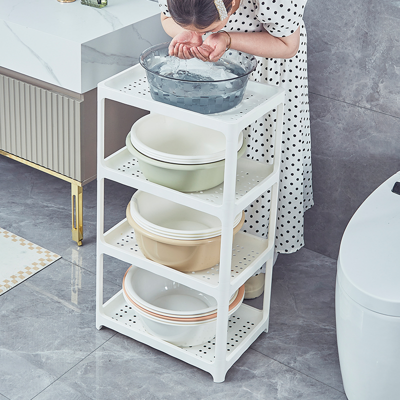 九梦厚塑料脸盆架置物架耐用十年