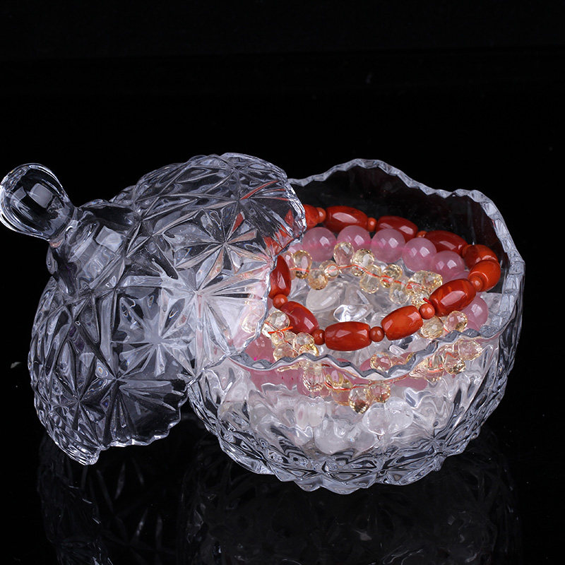 高品质天然白水晶消磁石通透干净大颗粒手链净化风水能量石消磁碗