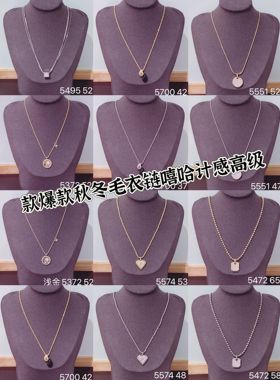丽银新款项链2024年新款爆款秋冬毛衣链轻奢嘻哈小众设计感高级