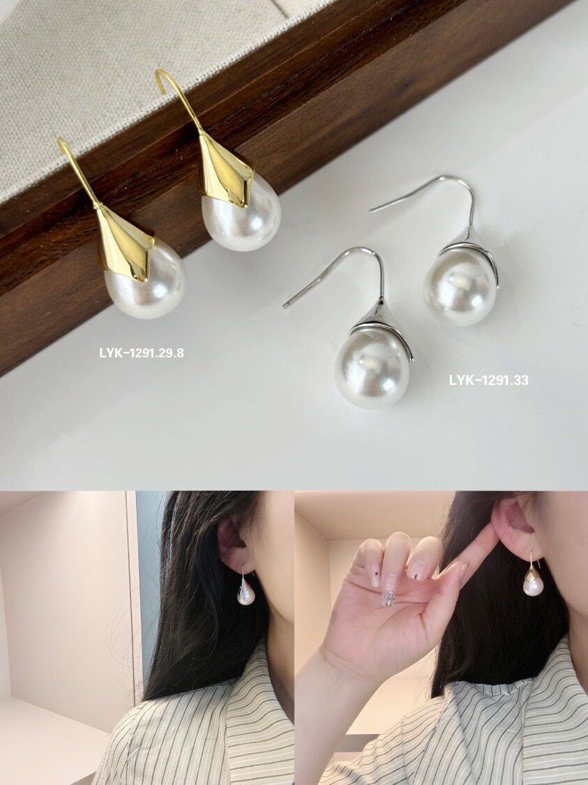 丽银饰品S925银针烤漆简约气质高级感轻奢精致耳环新款潮仙气耳饰