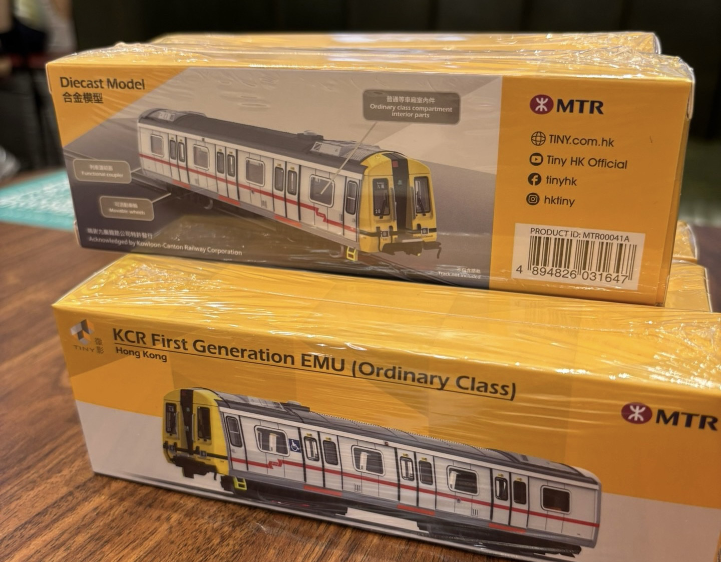 港鐵火車模型香港地铁主题轻铁黃頭車mtr合金列车迷你一代火车