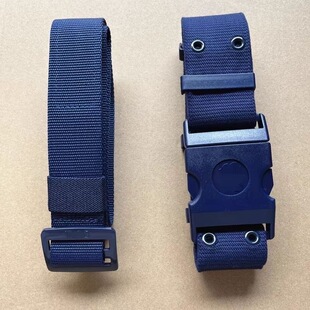 新款消蓝色编织内外腰带黑色备勤腰带常服皮带帆布作训裤带男