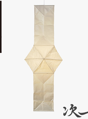 次七野口勇纸灯L5 loft复式挑空吊灯楼梯间长吊灯楼梯顶部艺术