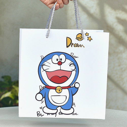 哆啦A梦礼品袋生日礼袋送男孩宝贝纸质手办礼袋装玩具零食礼物袋