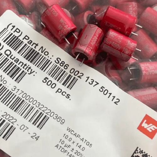 议价500个400v10uf伍尔特We德国红袍电解电容10*14可维修