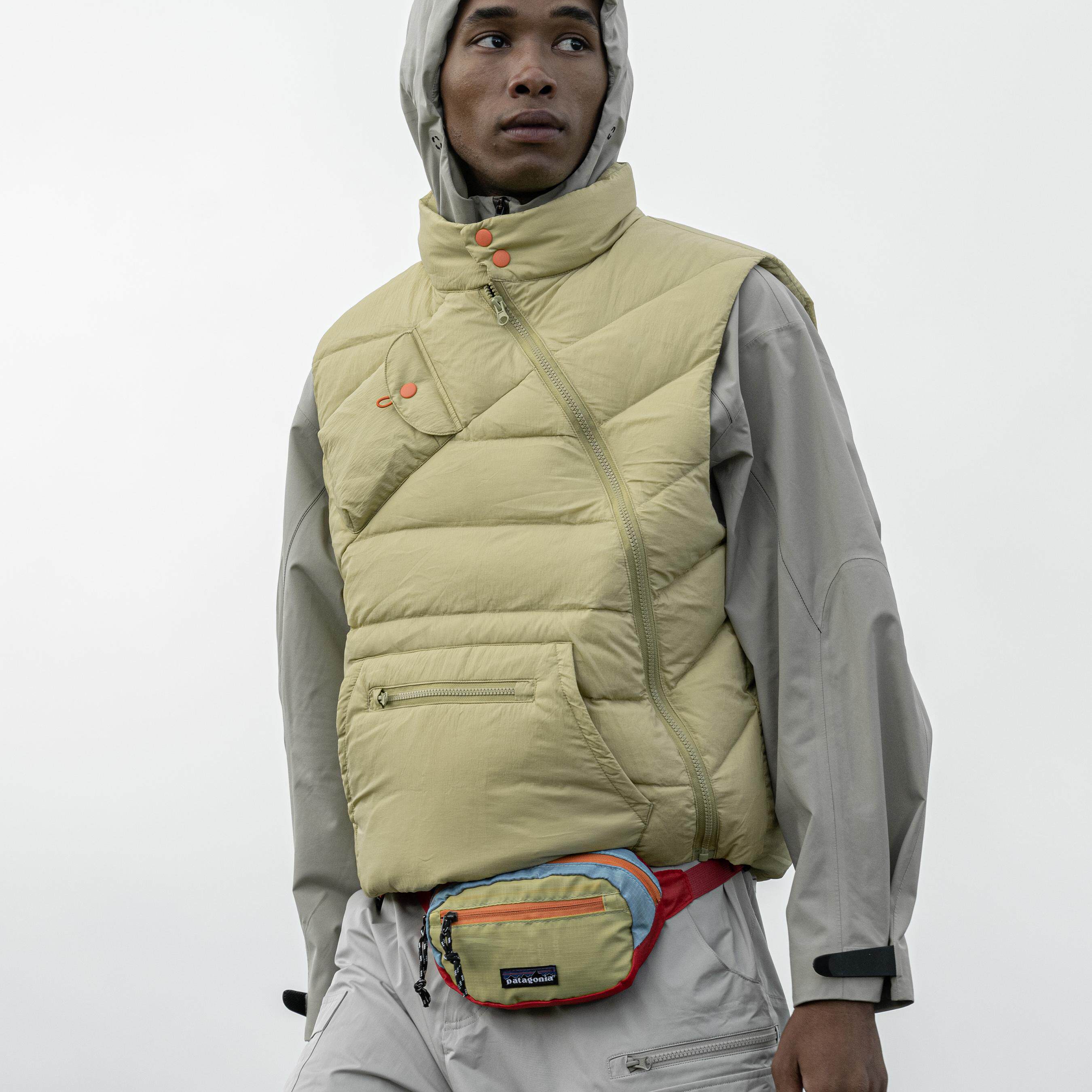 Halcyon 户外轻量化异形结构羽绒马甲男高蓬90白鸭绒保暖背心外套