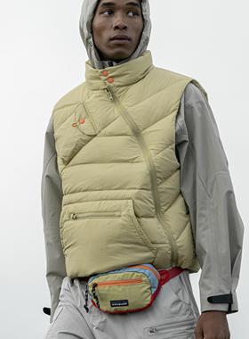 Halcyon 户外轻量化异形结构羽绒马甲男高蓬90白鸭绒保暖背心外套