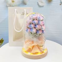 Двухцветный абажур, льняная сумка, карточки