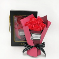 Красная роза высокая подарочная коробка