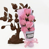 Розовая прозрачная подарочная коробка