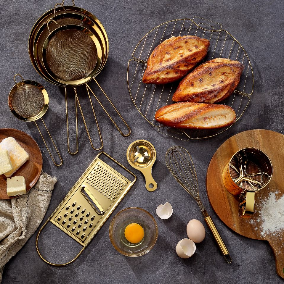 镀金过滤网筛撒粉器筛子