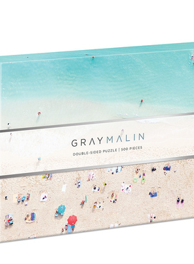 现货美国Galison灰色Malin夏威夷海滩双面 500 片进口纸质拼图