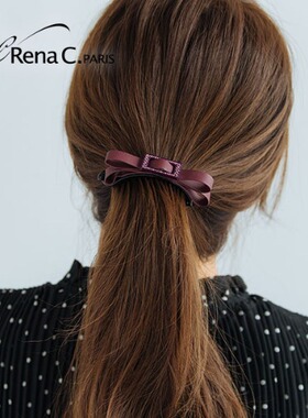 RF496韩国进口AngelRena发饰ins网红仙女女款发卡马尾带齿香蕉夹