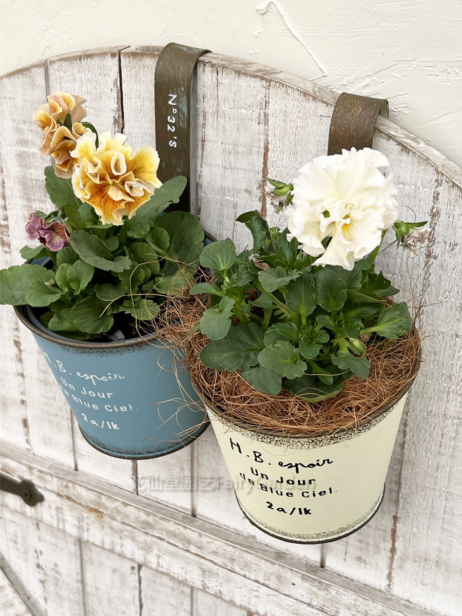 ins风铁艺字母铁皮小号圆形H.B.字母挂钩阳台栏杆挂盆壁挂花盆,鲜花速递/花卉仿真/绿植园艺,花盆,淘宝优惠券,粉丝福利购,淘宝优惠卷