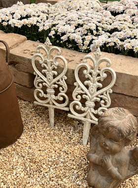 花仙堂园艺铸铁复古做旧花园围栏