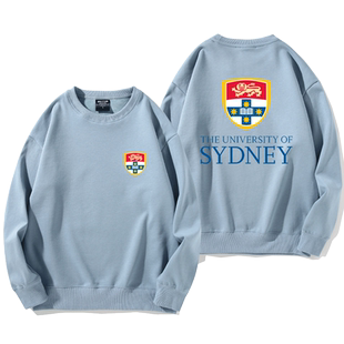 USYD悉尼大学圆领卫衣男女纪念品衣服周边校服休闲宽松外套