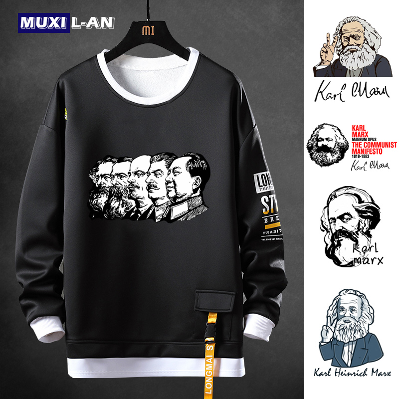 舒适面料日常休闲圆领假两件