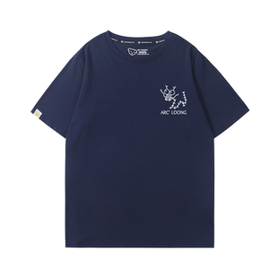 始祖猫短袖T恤男女纯棉宽松情侣装上衣可爱卡通猫咪潮牌休闲半袖