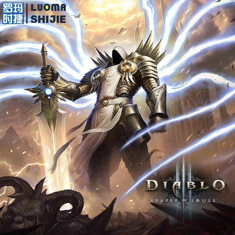 网红t恤男ins超火 ps4 xbox电玩游戏暗黑破坏神泰瑞尔短袖男 潮流