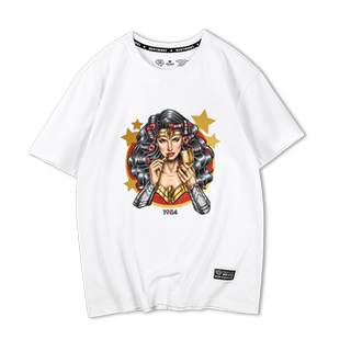 神奇女侠1984短袖t恤男2022年新款 正义联盟周边t恤男ins潮流百搭