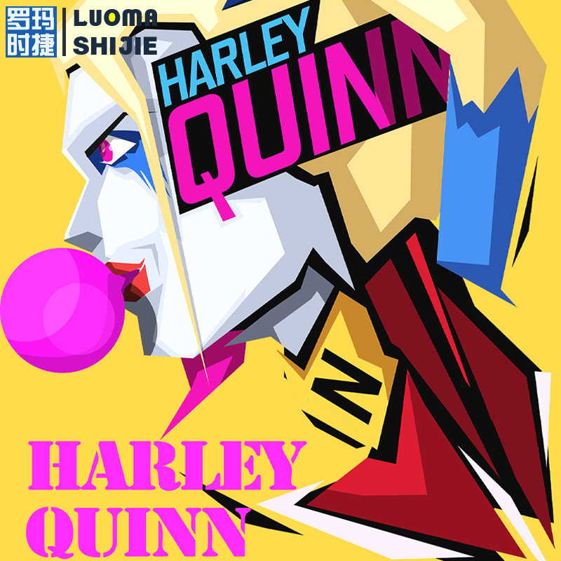 小丑女哈莉奎茵小丑joker情侣款t恤男ins潮流百搭 短袖t恤男纯棉