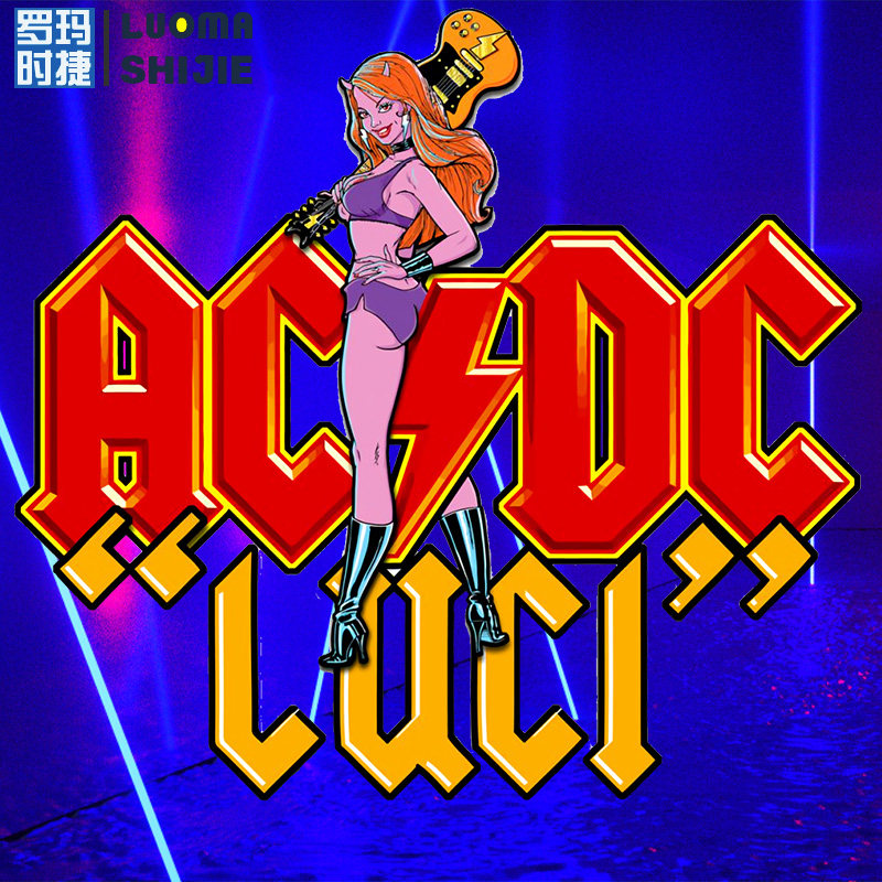 短袖t恤男2022年新款 金属摇滚acdc乐队粉丝打歌服港风t恤男潮牌