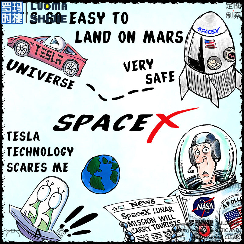 卫衣男秋冬款连帽钢铁Spacex联名