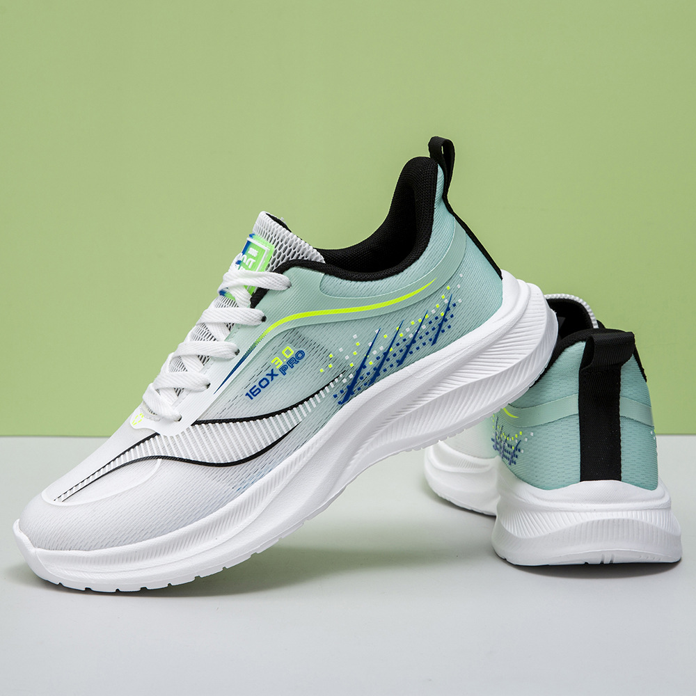 男鞋网面透气超轻软底青少年跑步鞋休闲透气篮球运动鞋