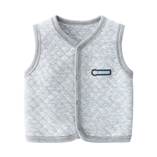 宝宝马甲婴儿纯棉秋冬季0-2岁儿童衣服男童坎肩上衣女童保暖背心
