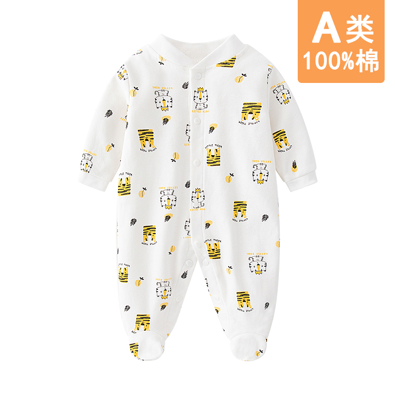 婴儿连体衣长袖宝宝春秋