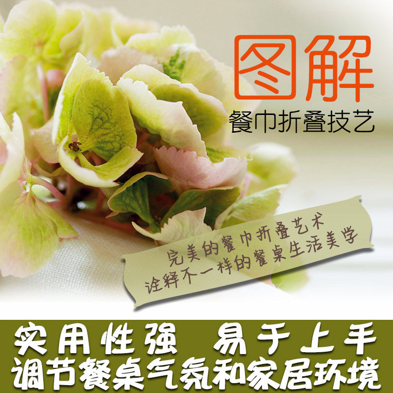 折叠餐巾盘花餐巾杯花餐巾花装饰设计摆放技巧书籍餐厅酒店饭桌餐巾