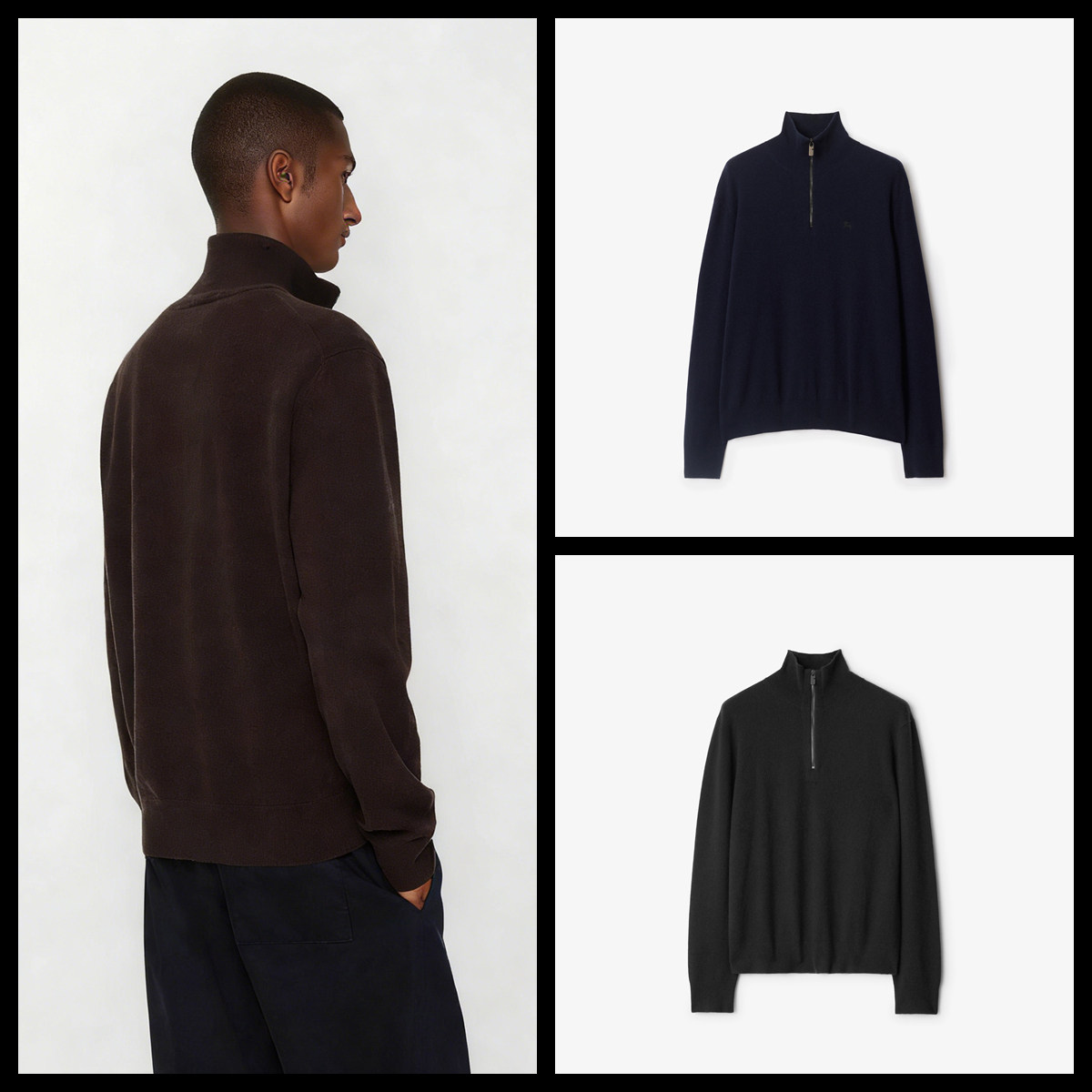 英式经典 2025秋冬 男士 100%美利奴羊毛 刺绣小标半高领长袖毛衣,男装,针织衫/毛衣,淘宝优惠券,粉丝福利购,淘宝优惠卷