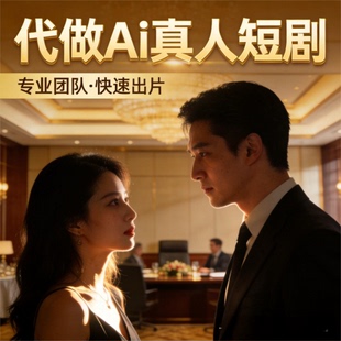AI 真人短剧定制 短视频制作 仿真人推文解说文案剪辑 代做成片