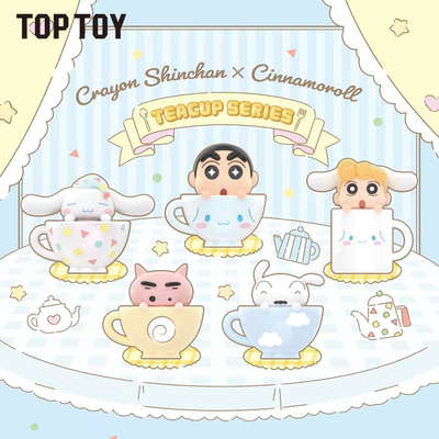 TOP TOY 蜡笔小新 × Cinnamoroll MINI 茶杯系列 萌粒