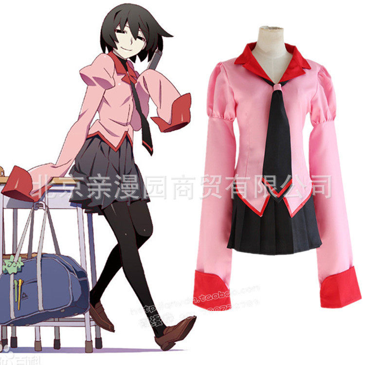动漫物语系列终物语忍野扇cos服女裙cosplay服装日常漫展万圣节