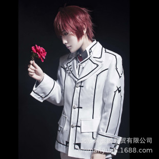 吸血鬼骑士玖兰枢cos服白色制服漫展cosplay服装 万圣节 现货漫展