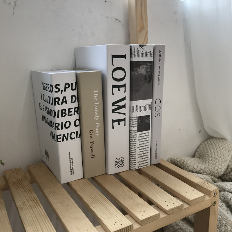 假书道具 ins风北欧极简风 样板房民宿酒店装饰书桌拍照摆件