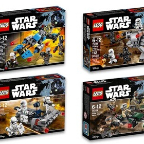 2017款乐高星球大战兵包75164/75165/75166/75167星战白兵人仔