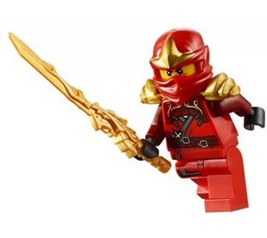 老款乐高LEGO 儿童益智玩具njo032 幻影忍者人仔 红忍