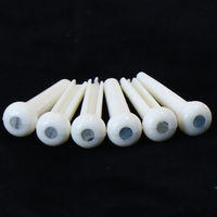 aosen ox bone ebony acoustic guitar string pins, string cones, string posts, acoustic guitar string fixing pins, string fixing pins, guitar studs thumbnail 6