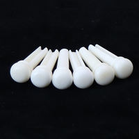aosen ox bone ebony acoustic guitar string pins, string cones, string posts, acoustic guitar string fixing pins, string fixing pins, guitar studs thumbnail 4