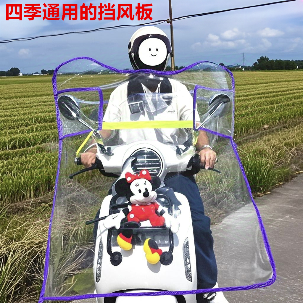 小型电动车挡风被四季通用