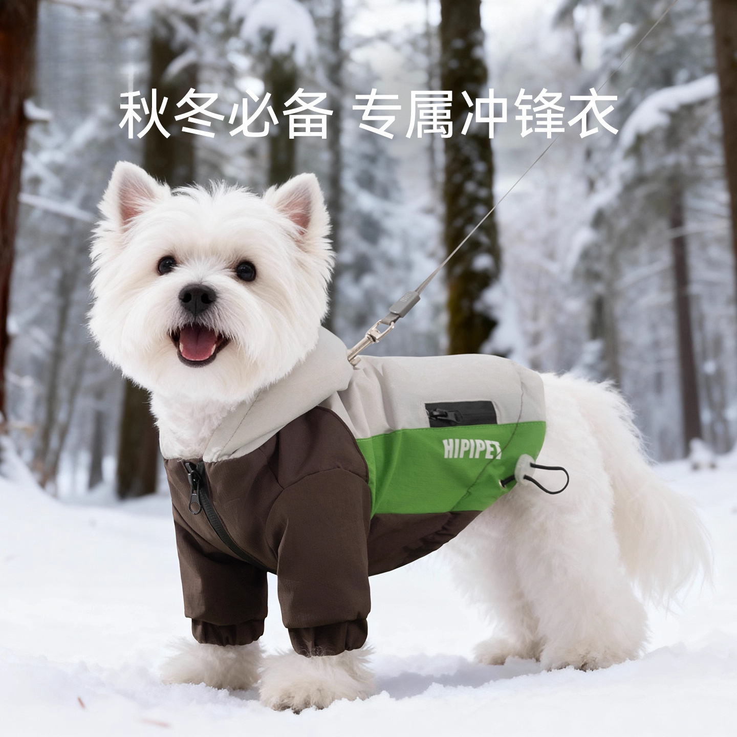 狗狗衣服2025新款秋冬装比熊泰迪西高地保暖冲锋衣小型犬宠物服装