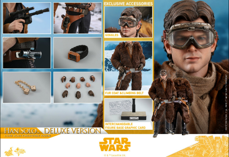 全新现货hottoys ht 1/6星球大战外传 游侠索罗汉索罗mms491-492